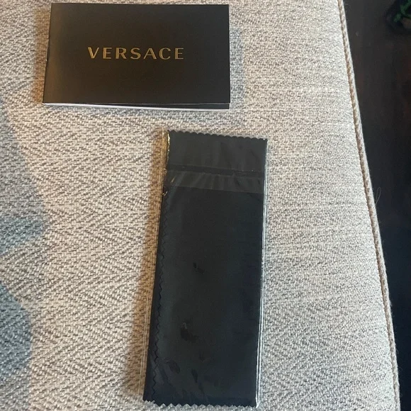 Versace Black Sunglasses with Gold Detail